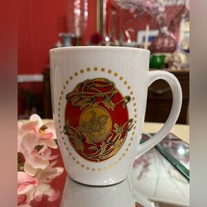 Godiva Chocolatier White Red Gold Crest Logo Coffee Mug Tea Cup Thailand
